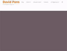 Tablet Screenshot of davidpons.com